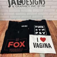 Red and Black T-Shirt with Screenprinted Foxy Box Logos
