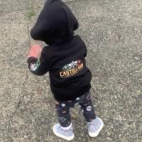 Screen Printed Toddler Sized Hoodie