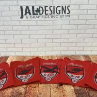 Red T-Shirt with a Coulson Group S-61 Airplane Logo